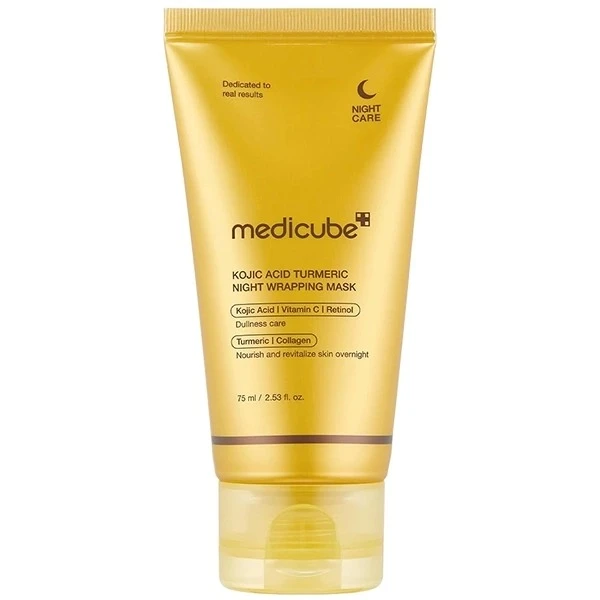 Anúncio: Máscara Facial Medicube Kojic Acid Turmeric Night Wrapping Mask de 75 ml